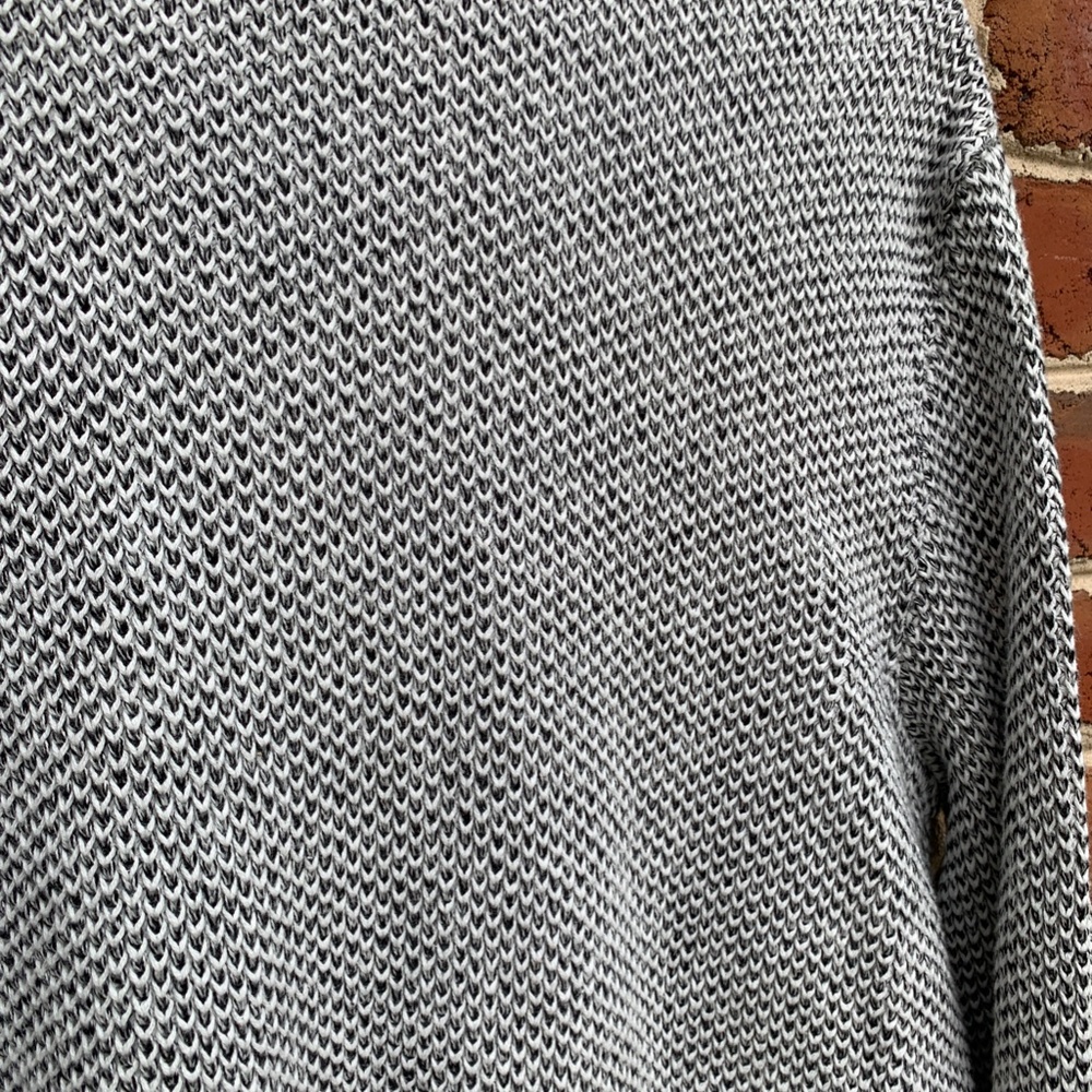 Express Black and White Knit Long Sleeve Sweater - Picture 6 of 6